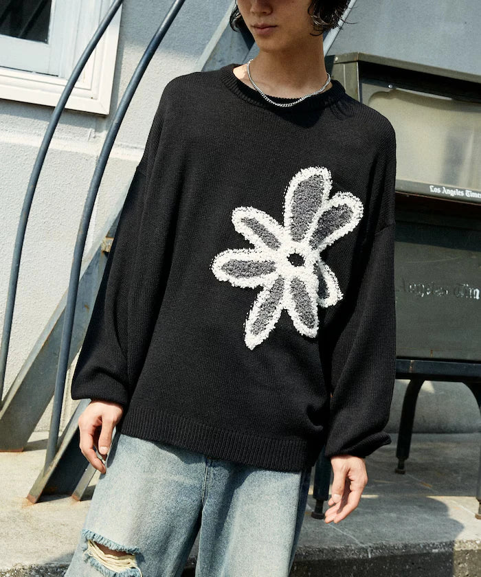 Boucle Flower Pullover Knit [Limited Edition]