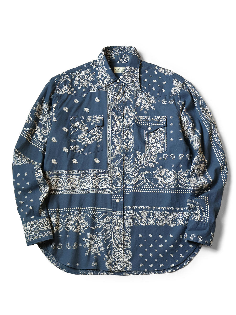 Viera Bandana Pattern Husky Western Shirt
