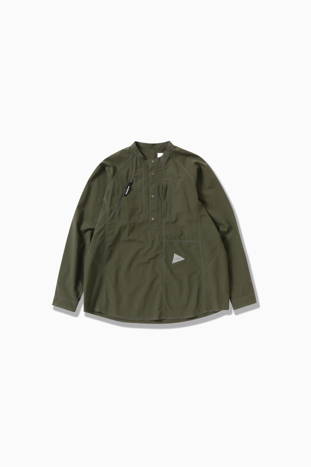 stretch rip band collar shirt