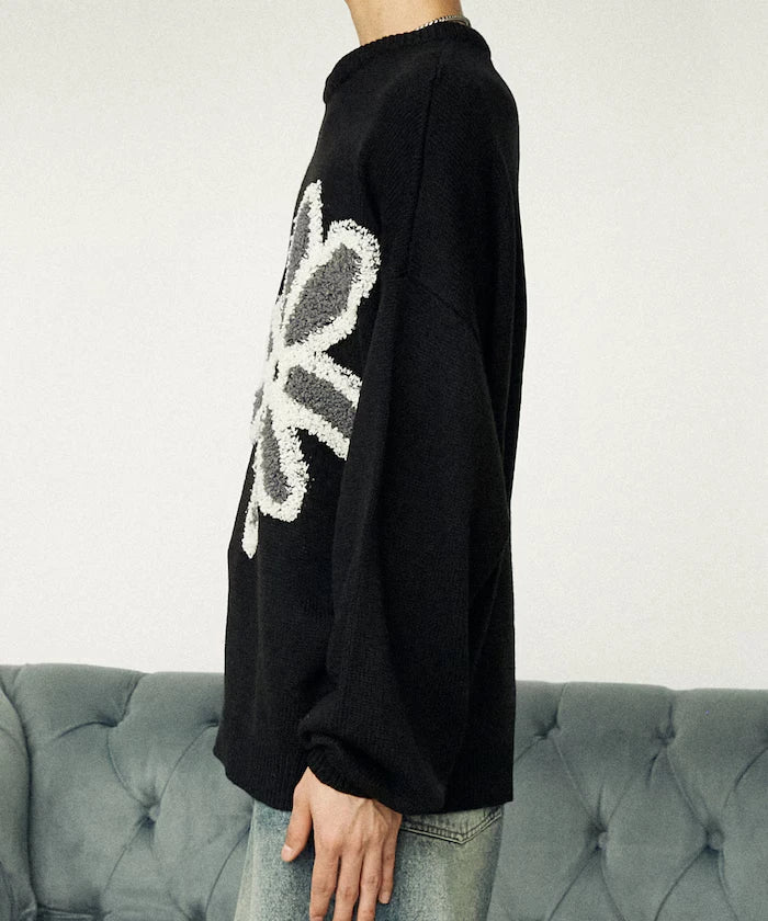 Boucle Flower Pullover Knit [Limited Edition]