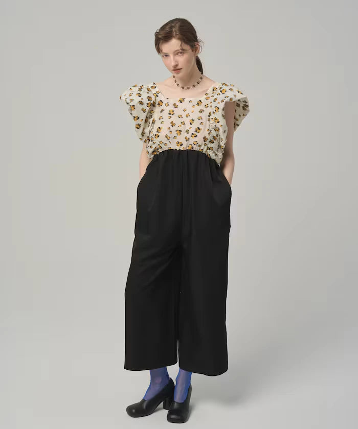 2WAY Flower Sheer Jacquard Docking All-in-One