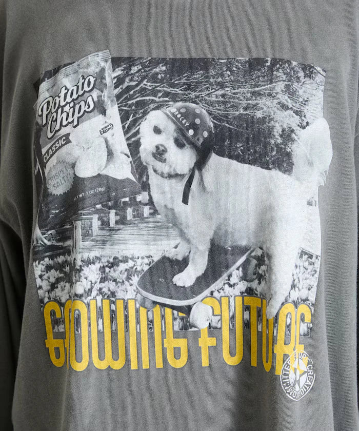 Dog Photo Print Long Sleeve T