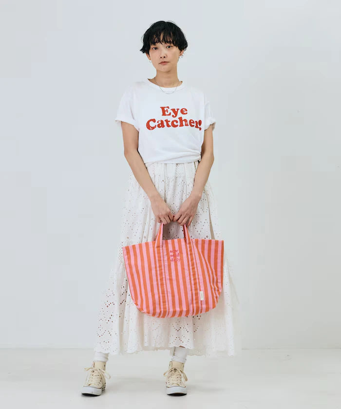 Vintage-Like Used Essence Print T-Shirt