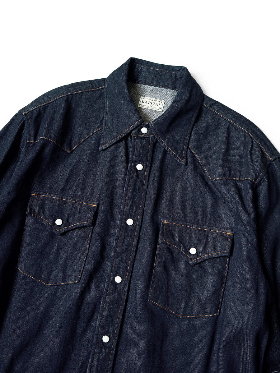 8oz Denim Husky Western Shirt