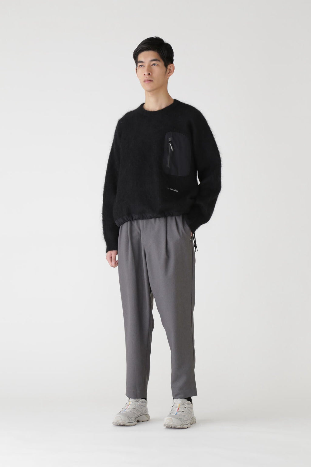 PE melange twill pants