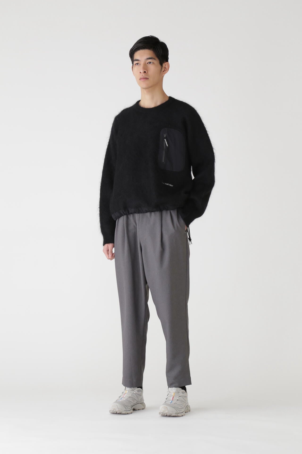 PE melange twill pants