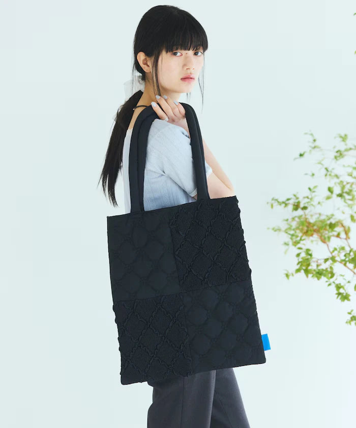 Flower Quilt Patchwork Tote Bag