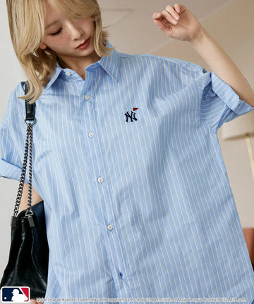 Custom MLB One Point Embroidery Half Sleeve Big Shirt Limited Edition