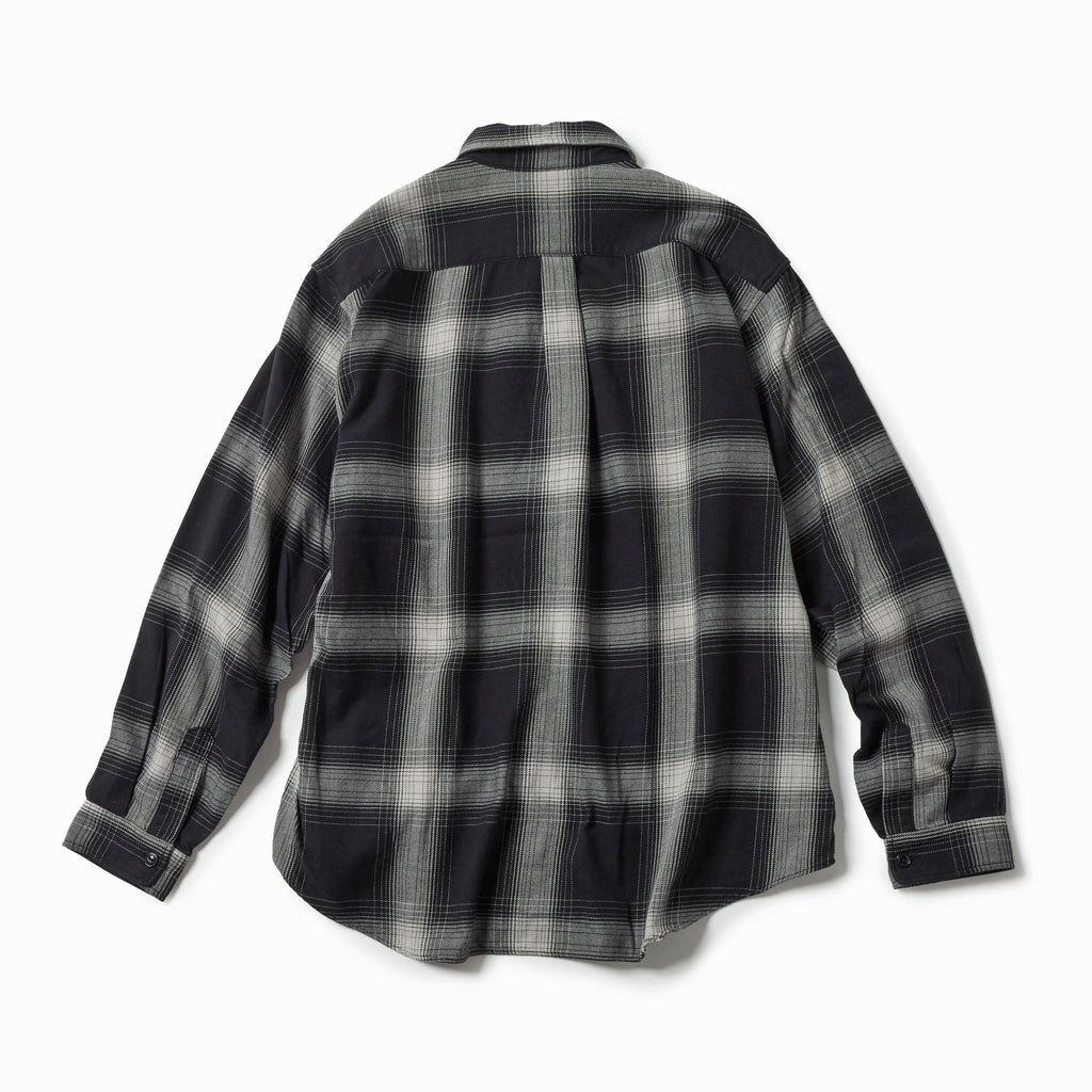 GL29546 / SUVIN COTTON NEL CHECK REGULAR COLLAR SHIRT