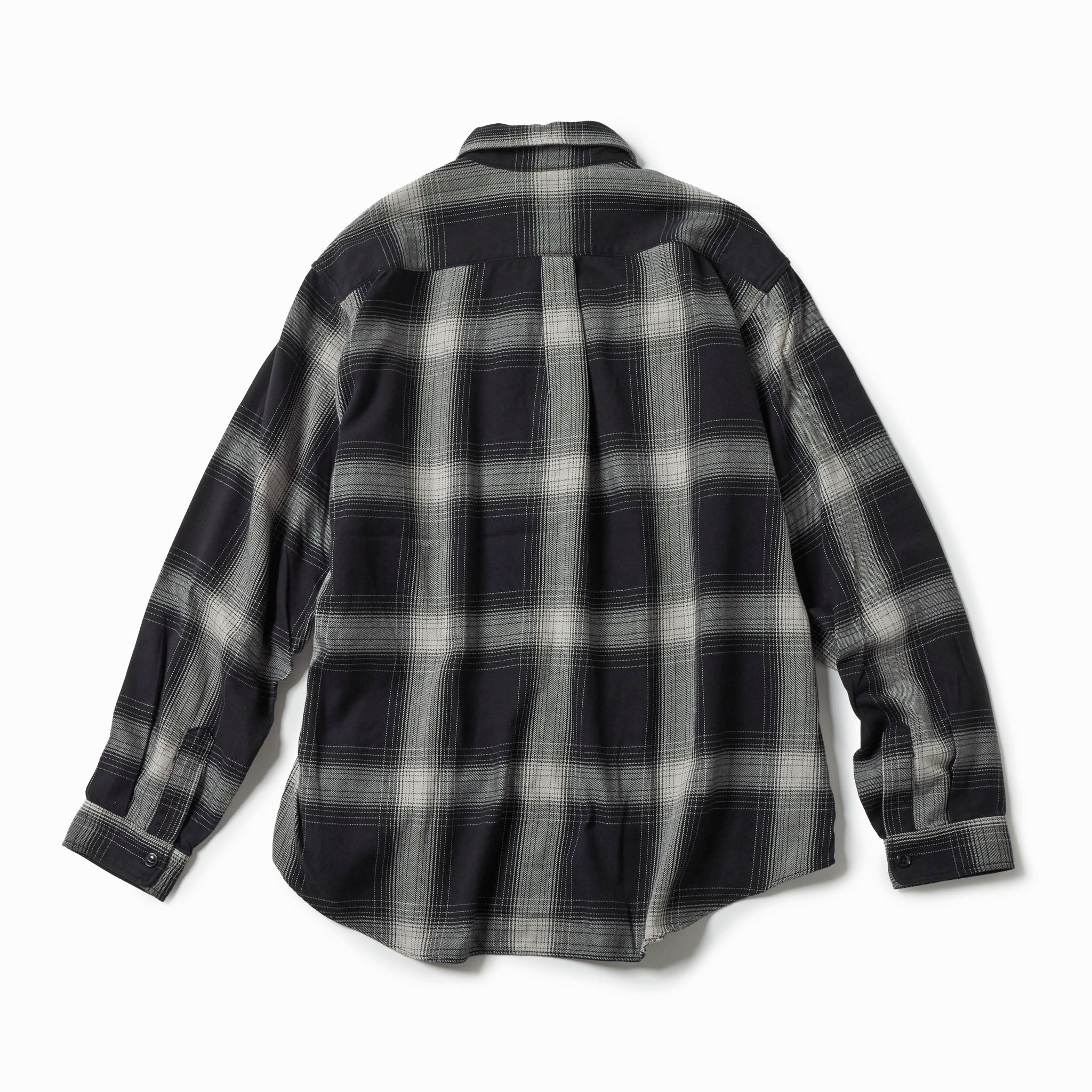 GL29546 / SUVIN COTTON NEL CHECK REGULAR COLLAR SHIRT