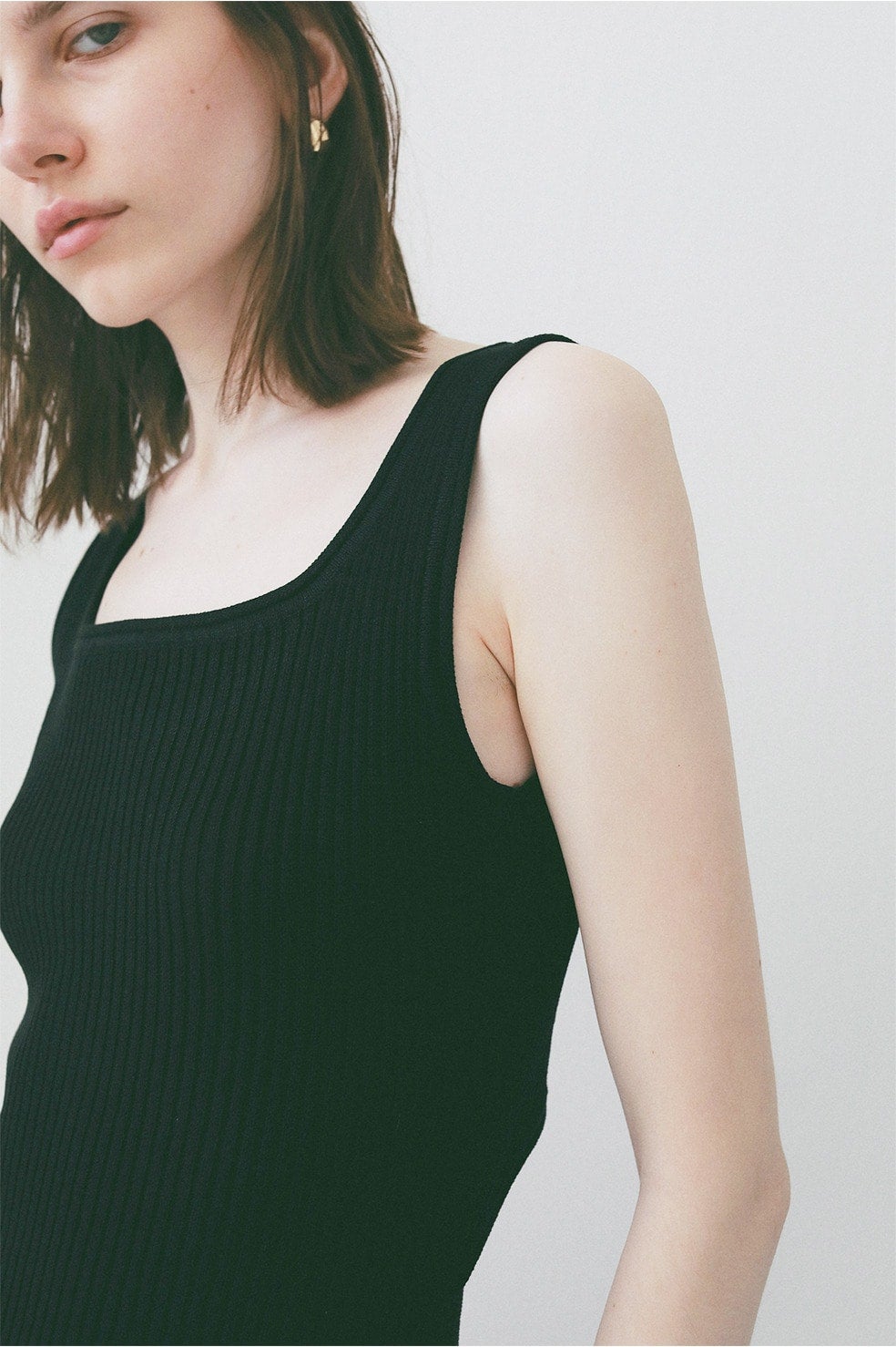BACK OPEN KNIT ONEPIECE