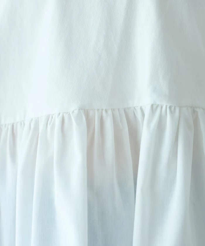 Organic Cotton Frill Sleeve T-shirt