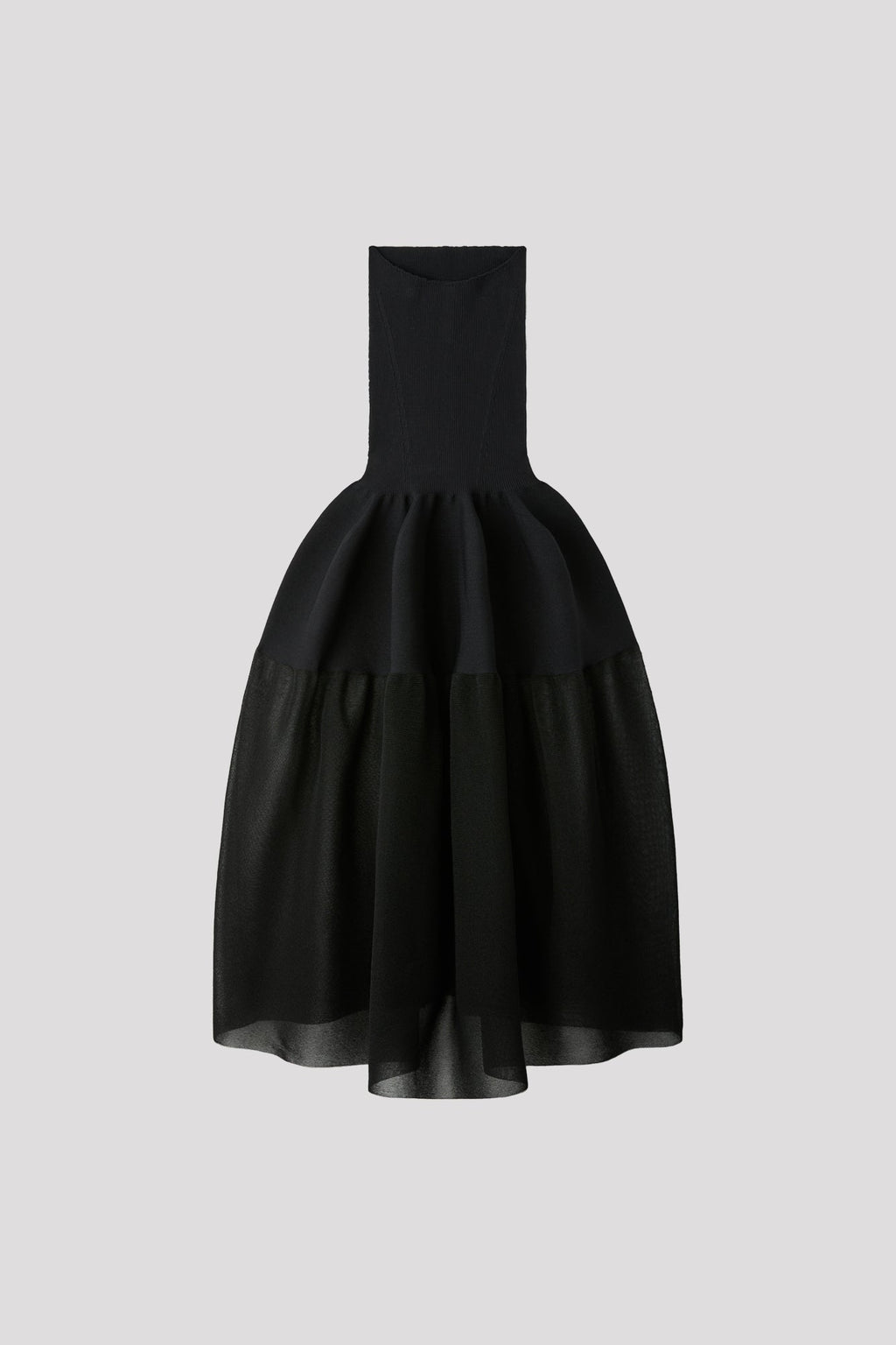 POTTERY HS LUCENT GLITTER STRAPLESS DRESS