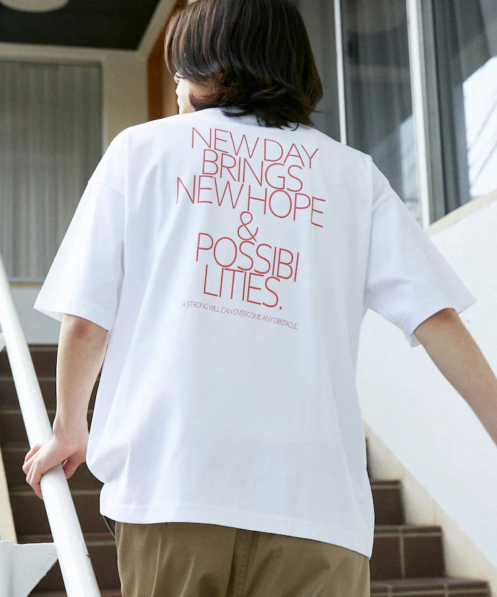 Love Pop Studio New Day Typography T-Shirt