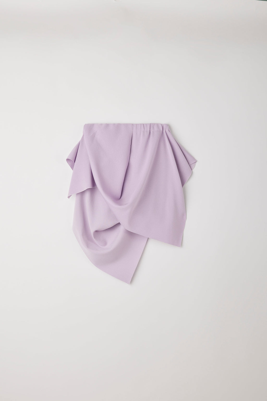 AC MILAN DRAPED STRAPLESS TOP