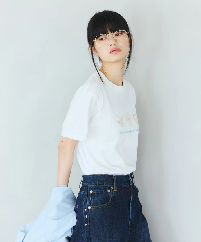 Comfortable Shell Print Crew Neck T-Shirt