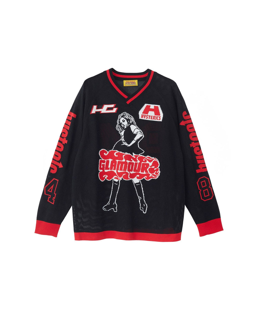 HYSTERIC84 Jacquard Mesh Pullover