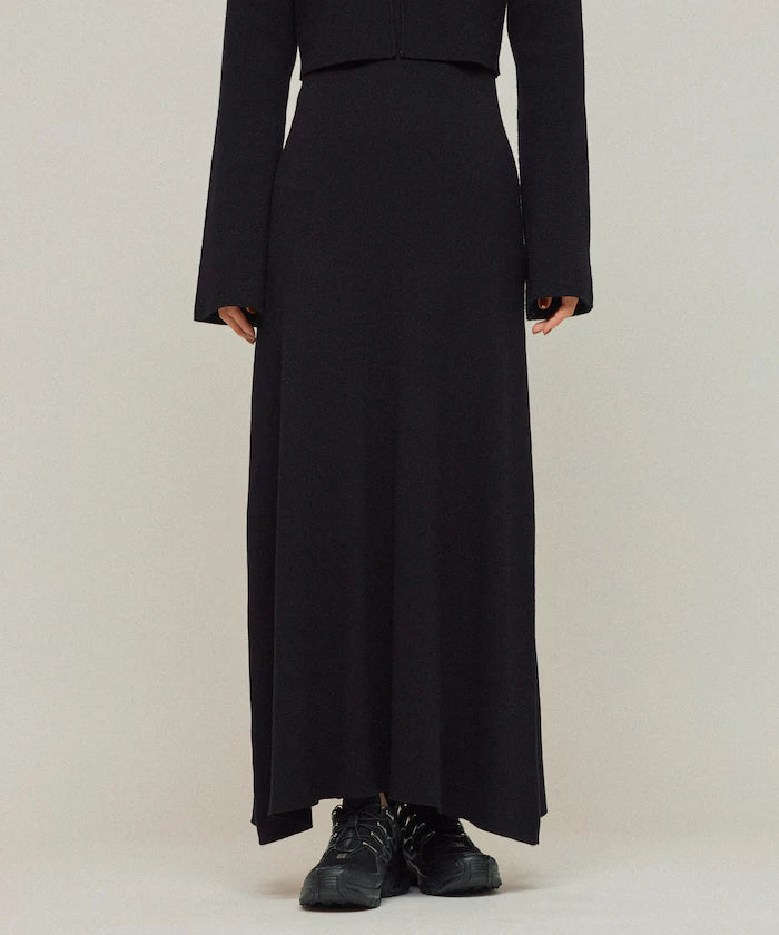 Functional Fabric Silk Blend Knit Ensemble Dress / Anti-Pill / Machine Washable