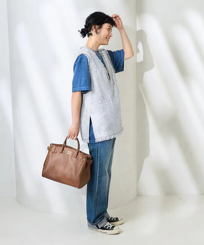 V-Neck Summer Tweed Vest