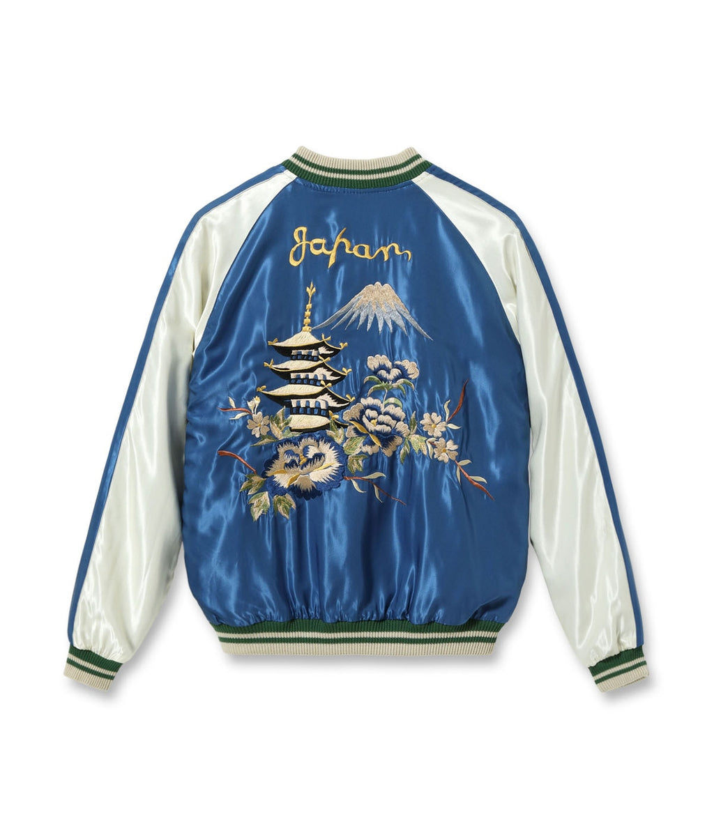 Early 1950s Style Acetate Souvenir Jacket “WHITE EAGLE” × “LANDSCAPE”