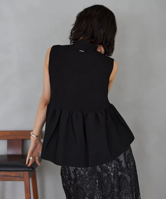 Japan Made Whole Garment Peplum Vest