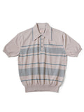 14G Cotton Knit Stripe Carol Polo