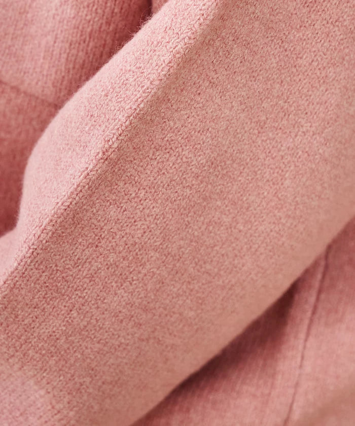 Knit hoodie with pockets
