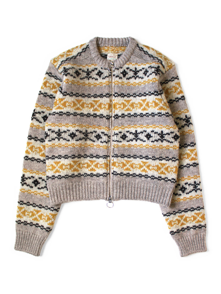 3G Wool Yellowknife Fair Isle ZIP Short...