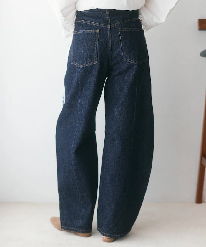 Side Fringe Curve Denim