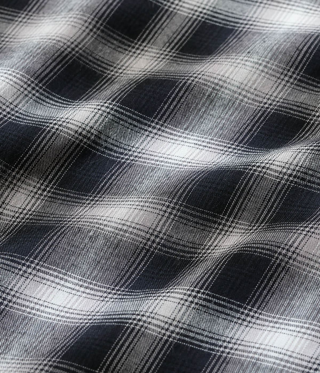 Rayon Ombre Check Open Shirt
