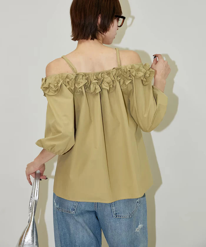 Frill Off-Shoulder Blouse Limited Edition