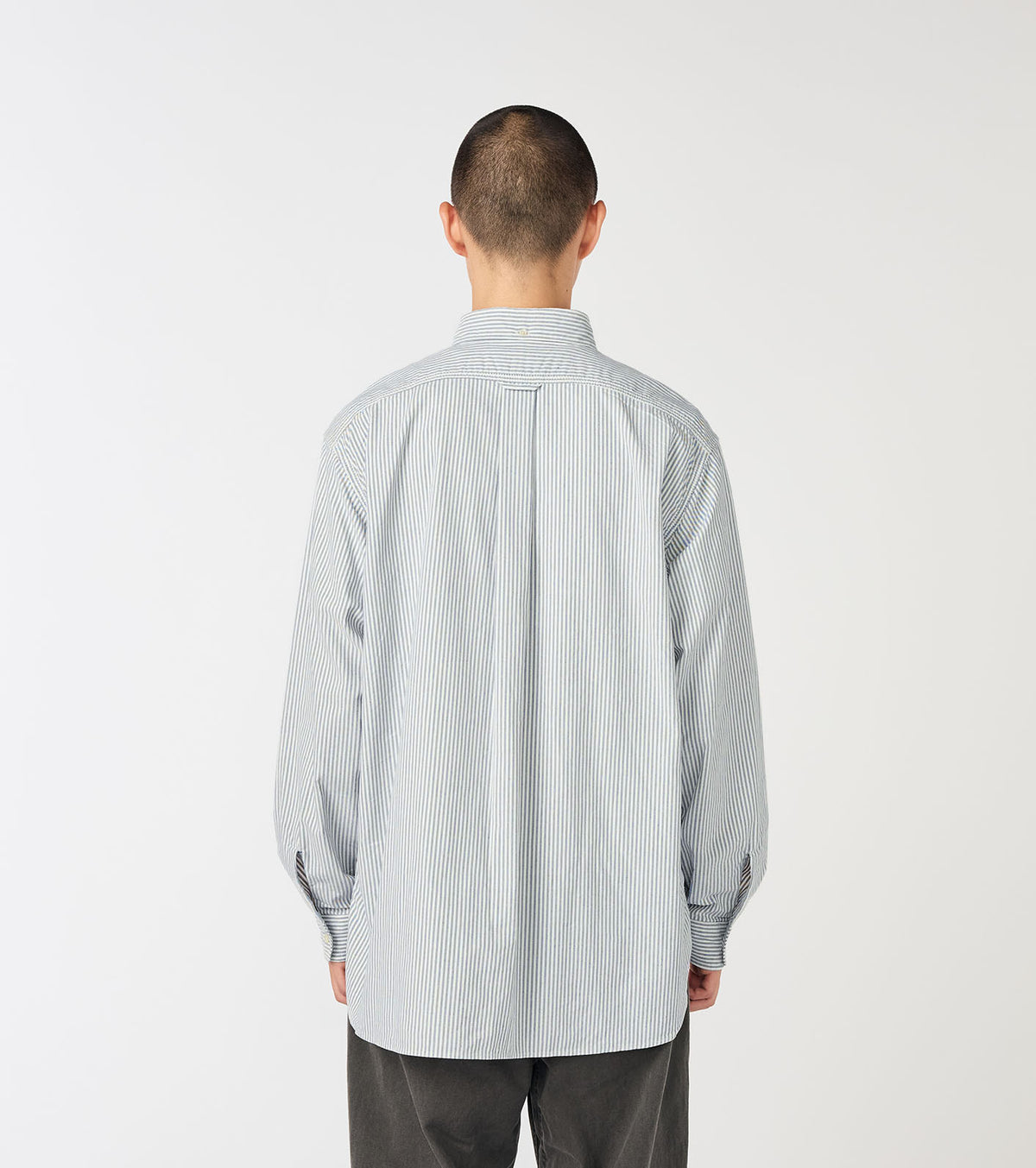 Button Down Stripe Wind Shirt