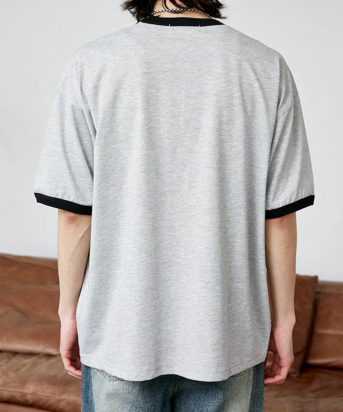 <Functional Material>Mickey Mouse/Sketch Ringer T-Shirt Limited Edition