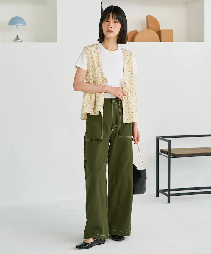 Peplum Gathered Vest <Set Up Compatible>