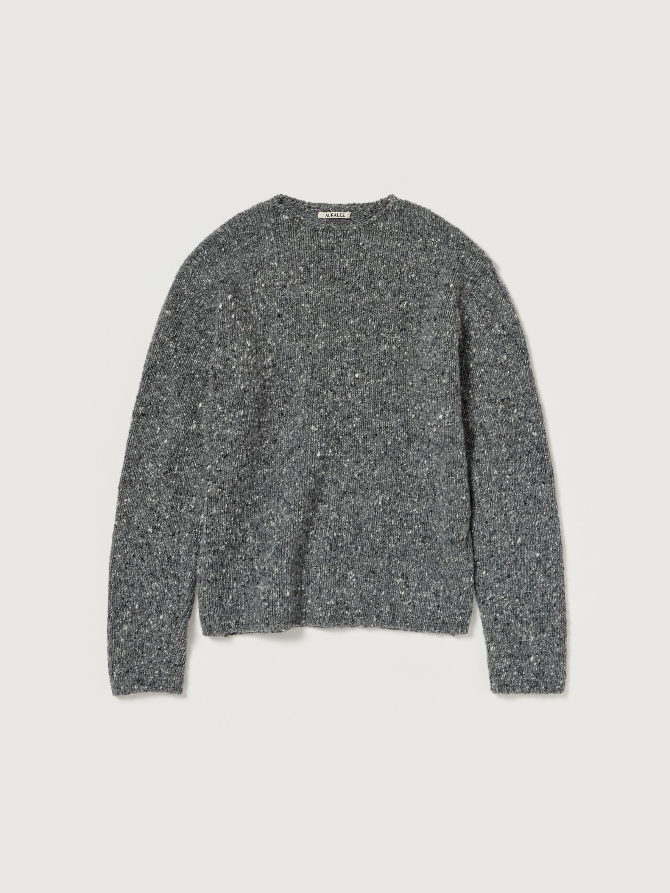 LOW-GAUGE HOMESPUN TWEED KNIT P/O