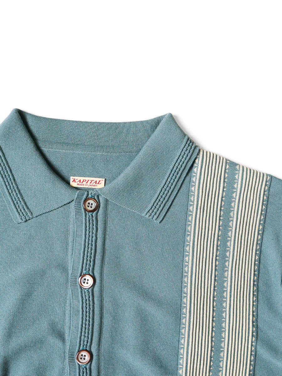 14G Cotton Knit Oyster Aloha Polo