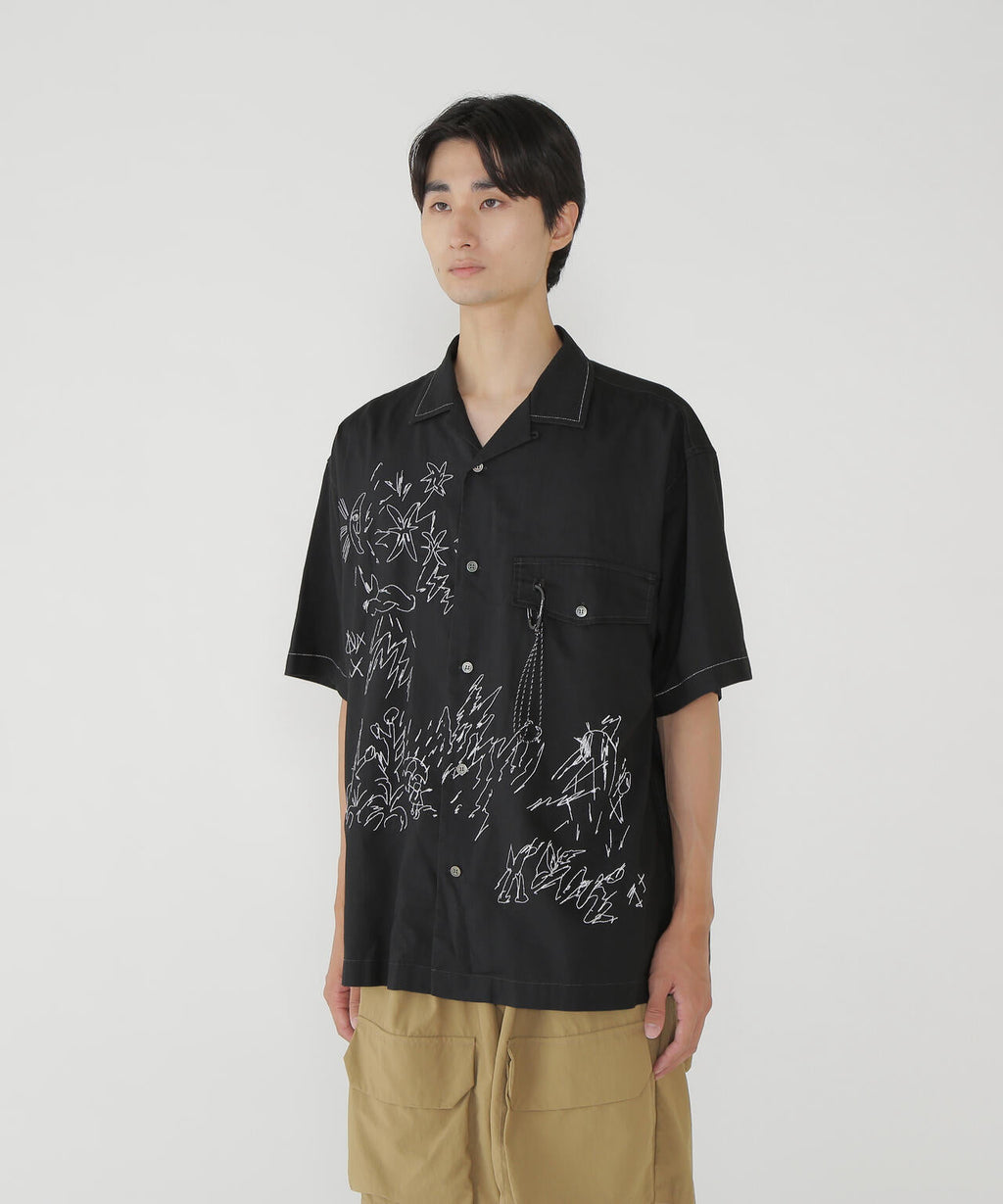 reflective embroidery shirt