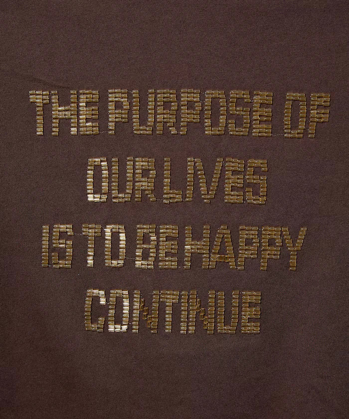 Box Logo Bead Embroidery Big Silhouette Long Sleeve T-Shirt Limited Edition