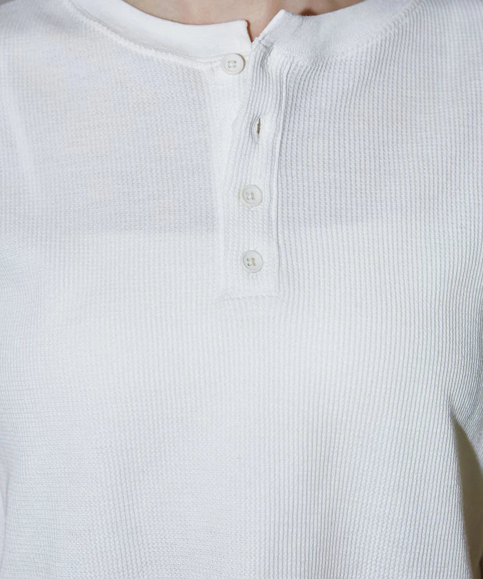 Light Waffle Henley Neck T-Shirt Limited Edition