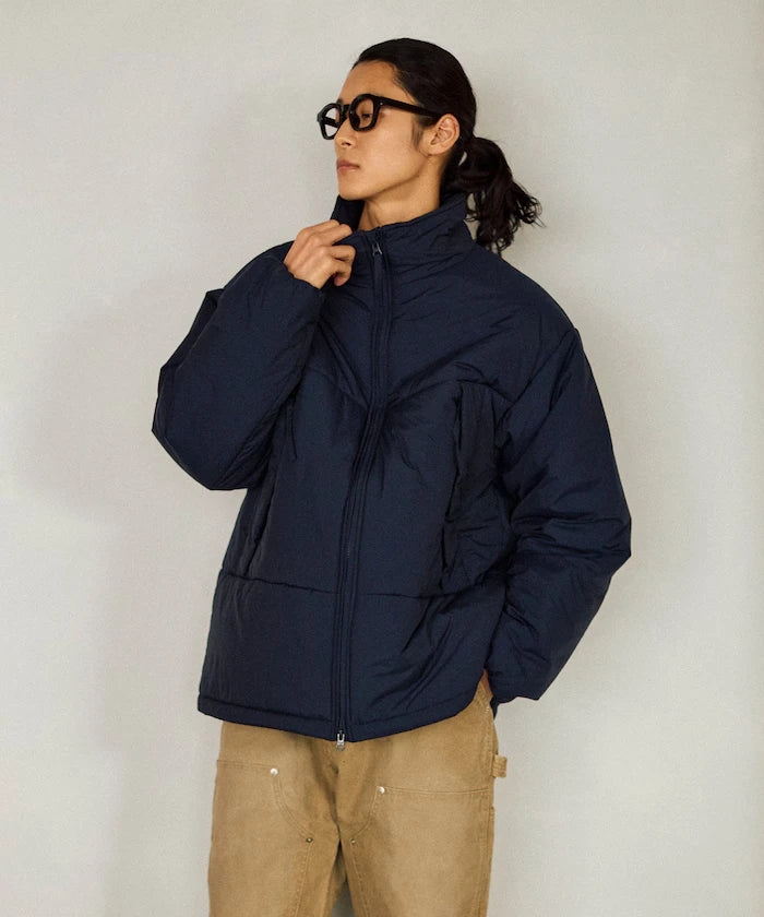 PRIMALOFT PUFF JACKET / Primaloft Stand Collar Puff Jacket / Insulated Blouson