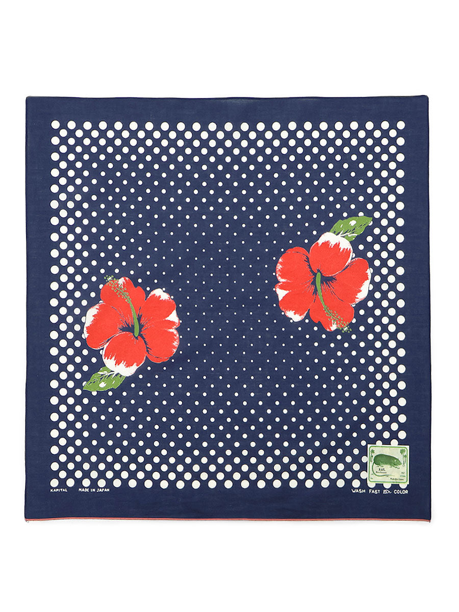fastcolor Selvedge Bandana (TWIN HIBISCUS)