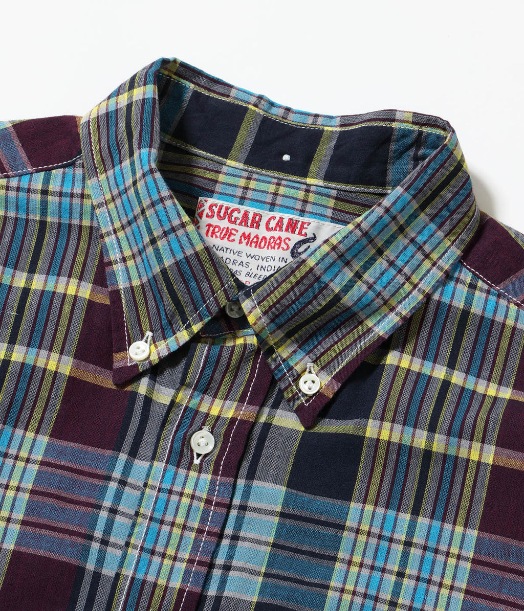 Madras Check Button Down Shirt