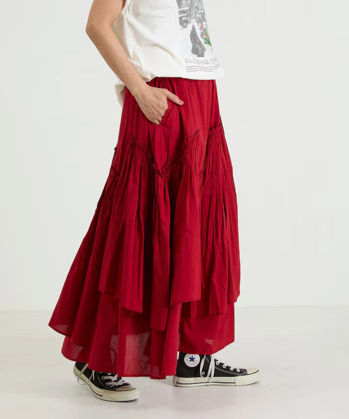 India Frill Maxi Gathered Skirt