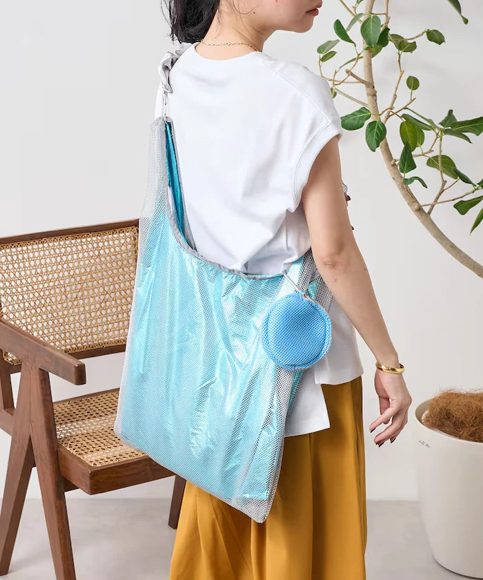 Multiway Frill Shoulder Layered Mesh Bag