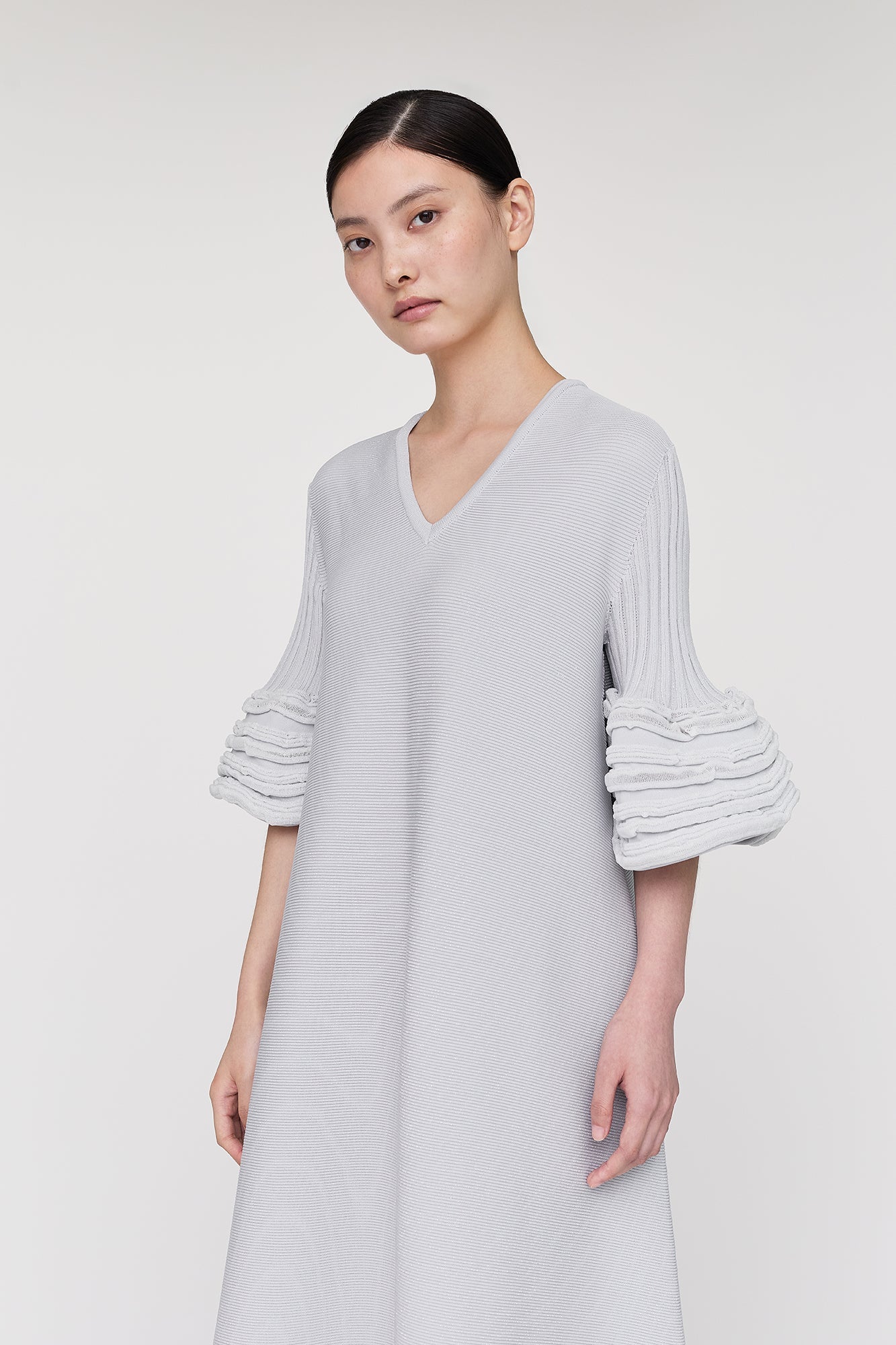 POTTERY SWELL GLITTER SHORT BELL SLEEVE FLARE DRESS