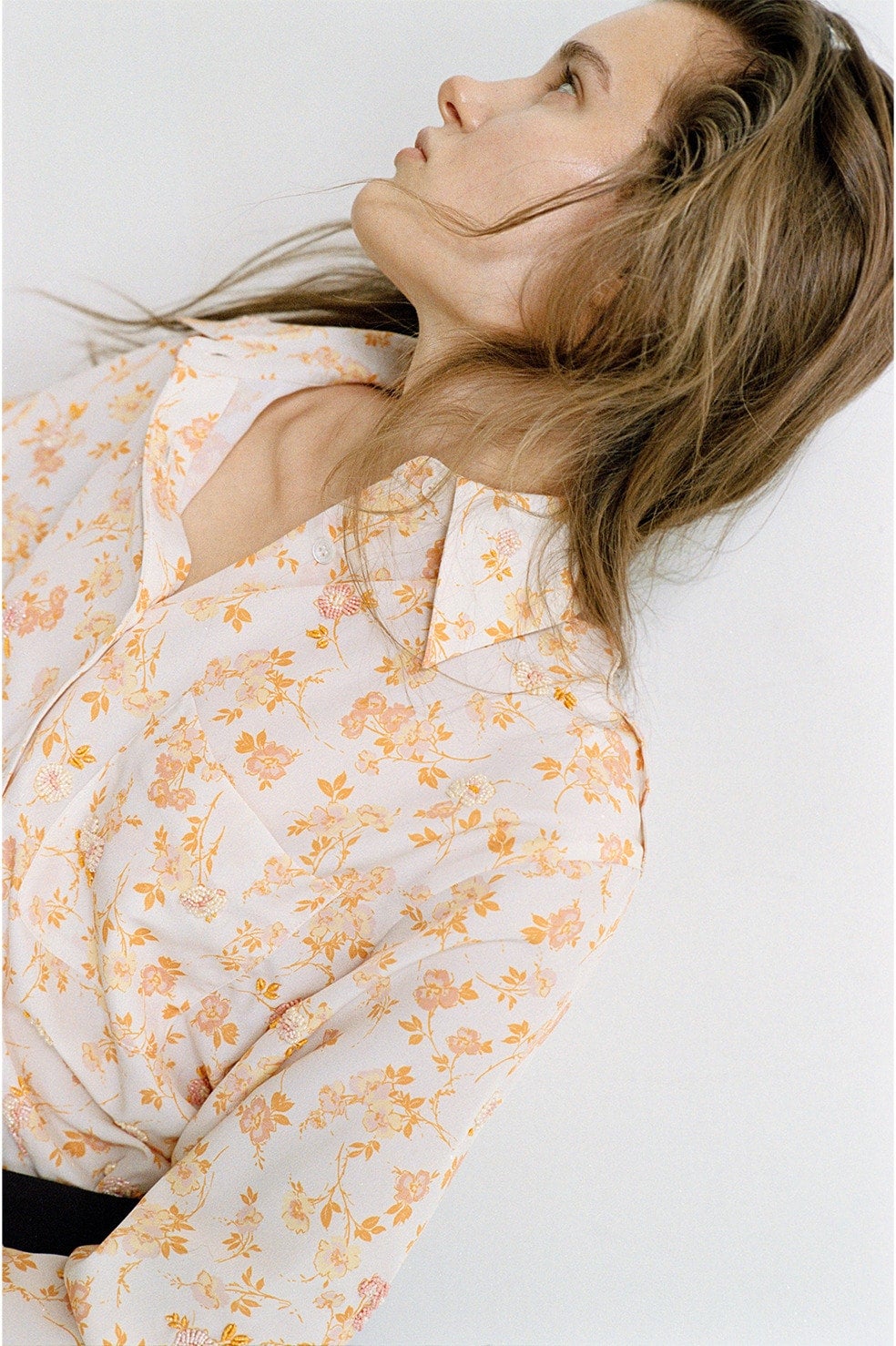 MABEL FLOWER HAND BEADS SHIRT