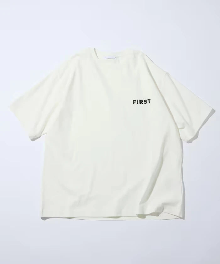 6 Ounce Front Logo Embroidered Crew Neck T-Shirt / One Point Design T-Shirt Left Chest Embroidery First Limited Edition