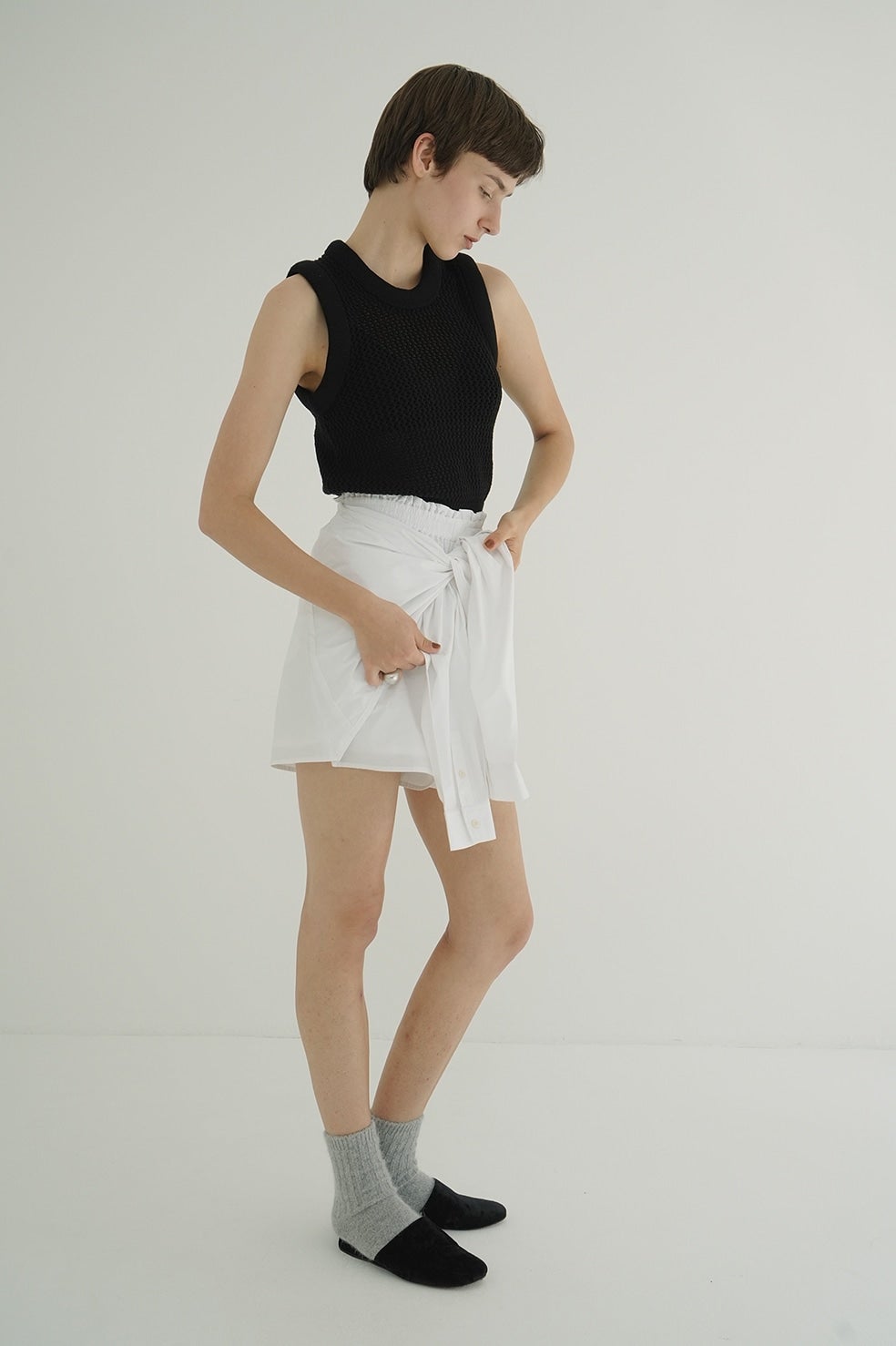 SHIRT DETAIL SHORT PANTS
