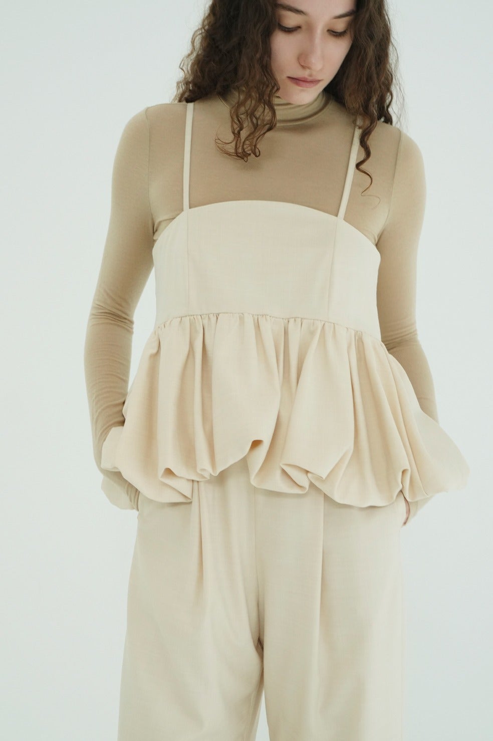 PEPLUM LAYERED ALL IN ONE