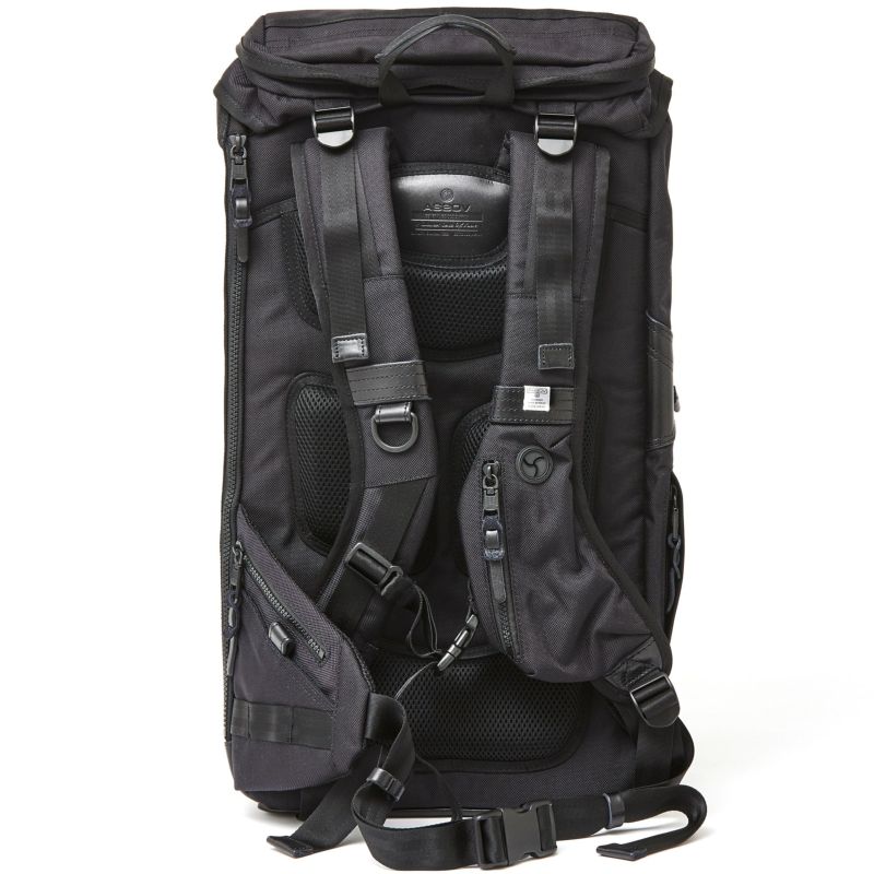 EXCLUSIVE BALLISTIC NYLON 2POCKET BACK PACK /BLACK